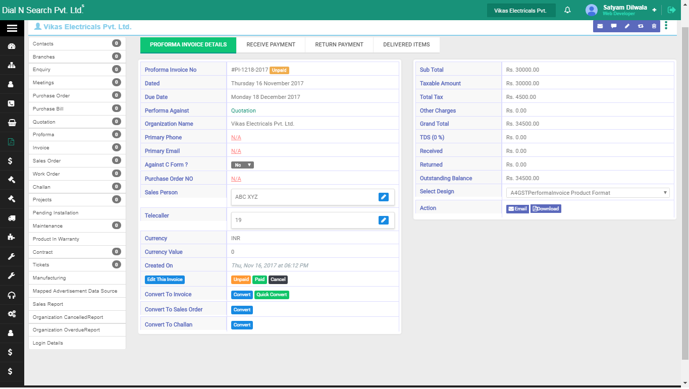 Proforma invoice 4